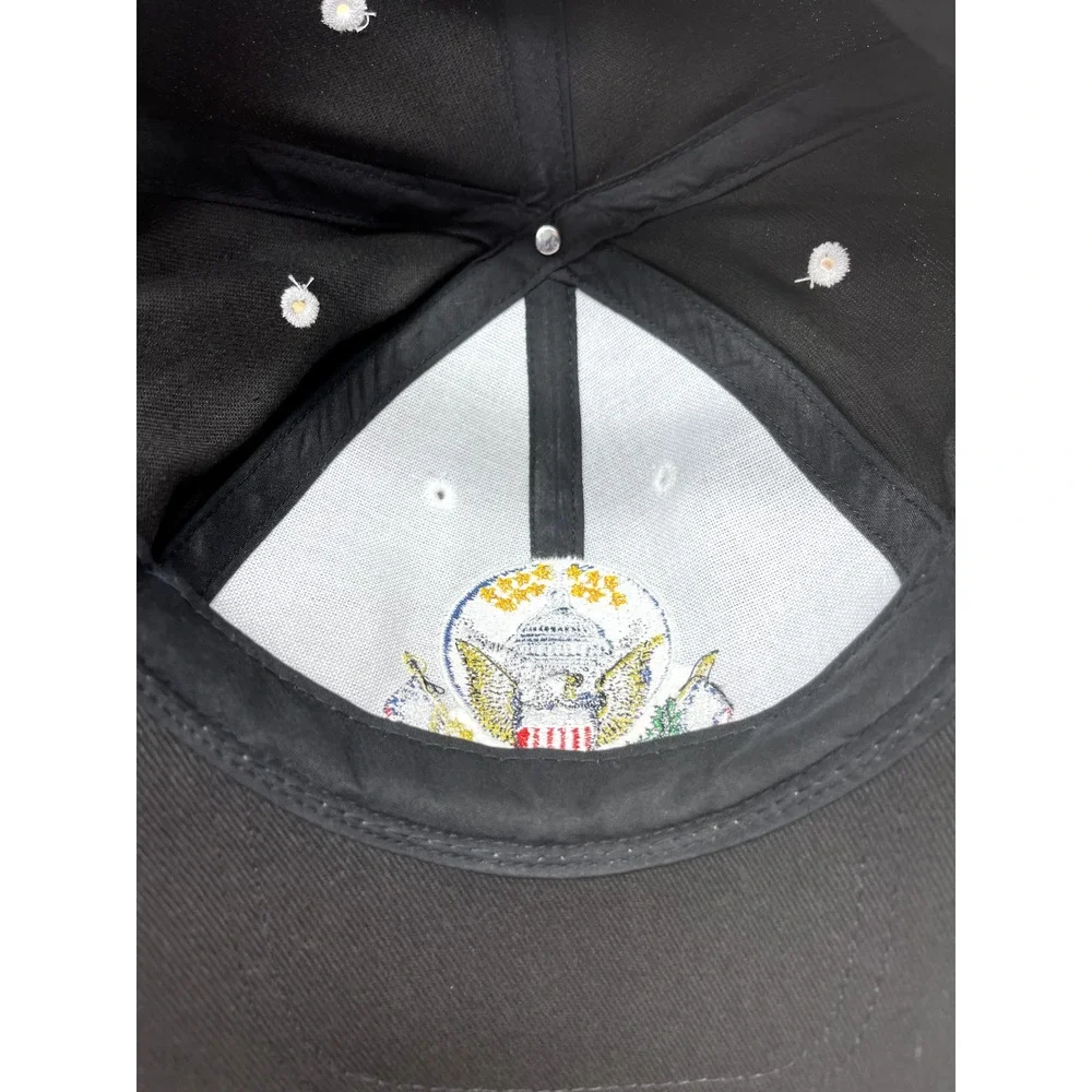WASHINGTON DC Hat Cap SOUVENIR STITCHED BLACK ADJUSTABLE‎ BASEBALL CAPITAL USA